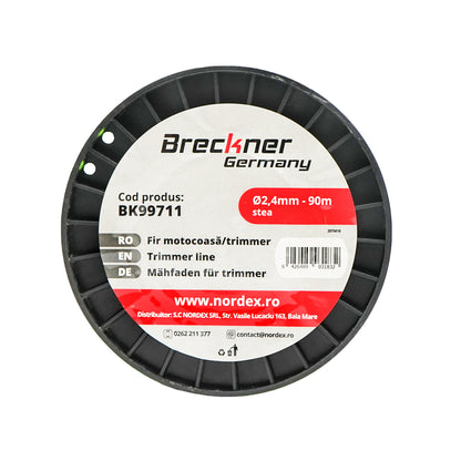 Fűkasza damil, csillag 2,4 mm x 90 m Breckner Germany