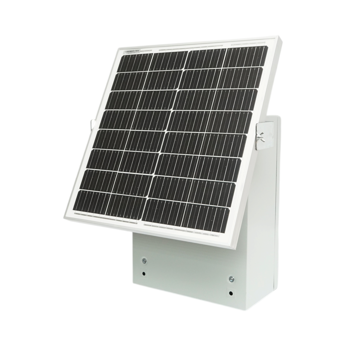 30W napelemes panel fém külső táblával villanykerítés készülékhez és akkumulátorhoz IP65 Breckner Germany