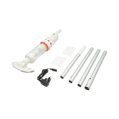 Vezeték nélküli álló medencetisztító, 2200 mAh akkumulátor, 1 literes tartály, vízmélység 45-200cm IPX8