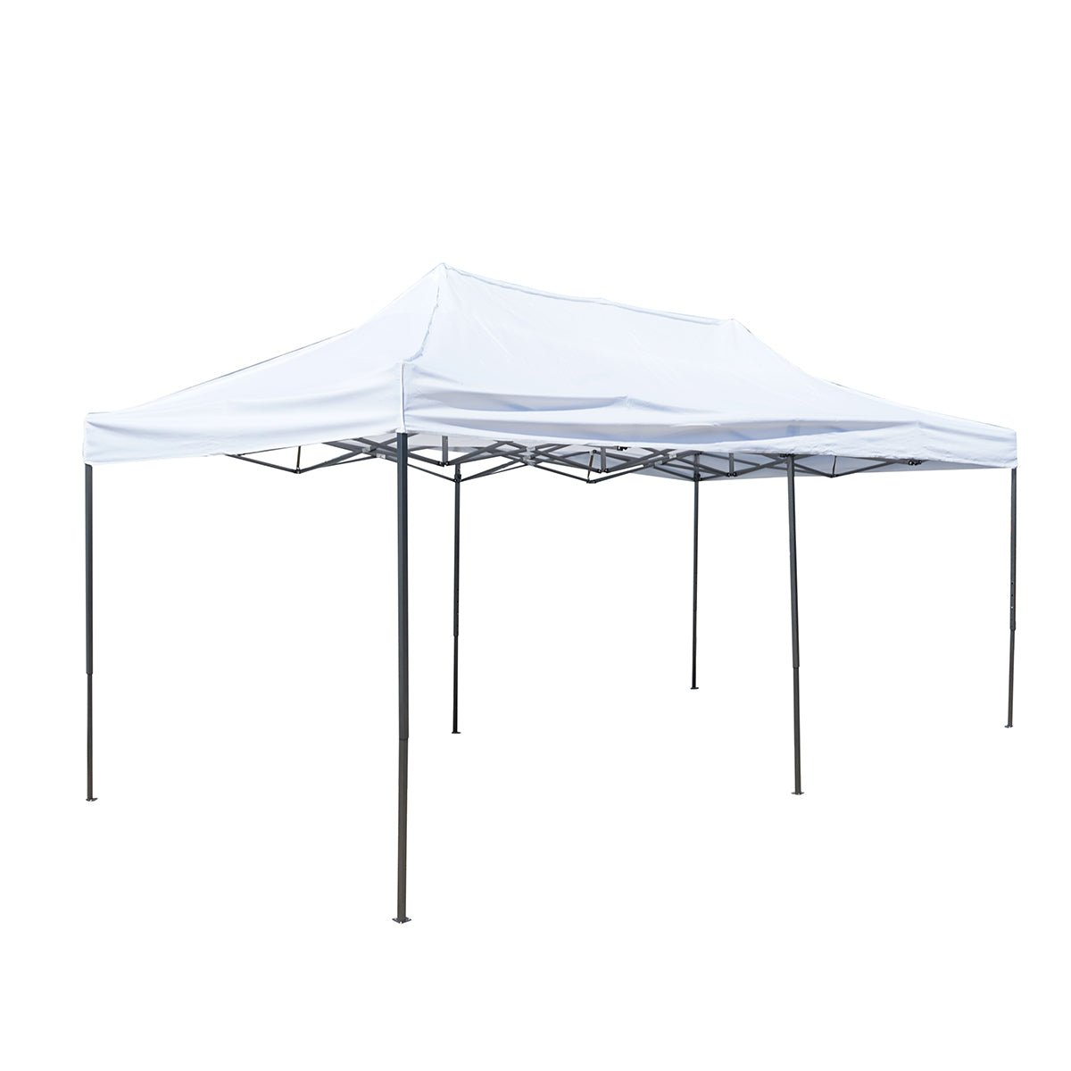 3m x 6m fehér zászlós sátor, állítható magasságú, összecsukható Breckner Germany