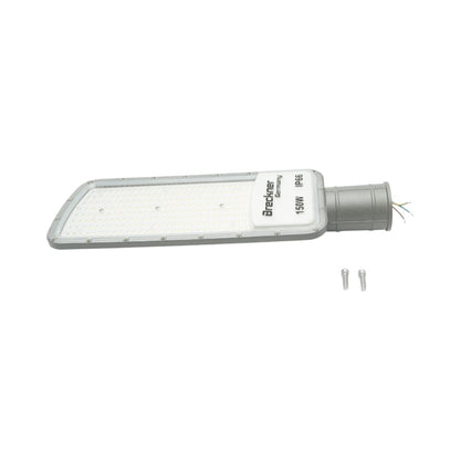 LED közúti világítólámpa 150W, 100-265V, 6500K, 16500lm oszlopra szerelhető 485x170x25mm IP66 Breckner Germany