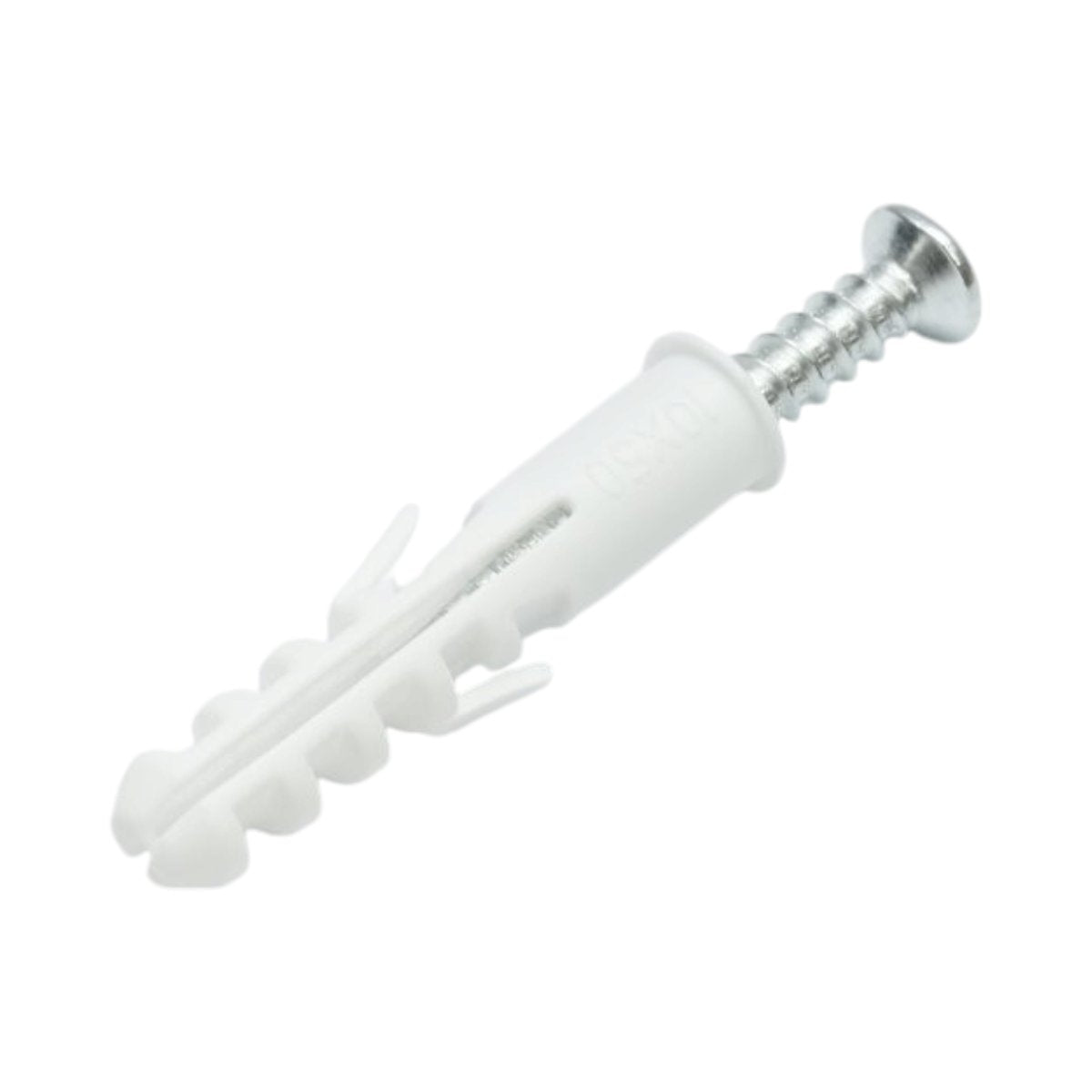 Univerzális műanyag dübel, tipli szett fehér 10x50mm csavarral 6x45mm 50 db/szett