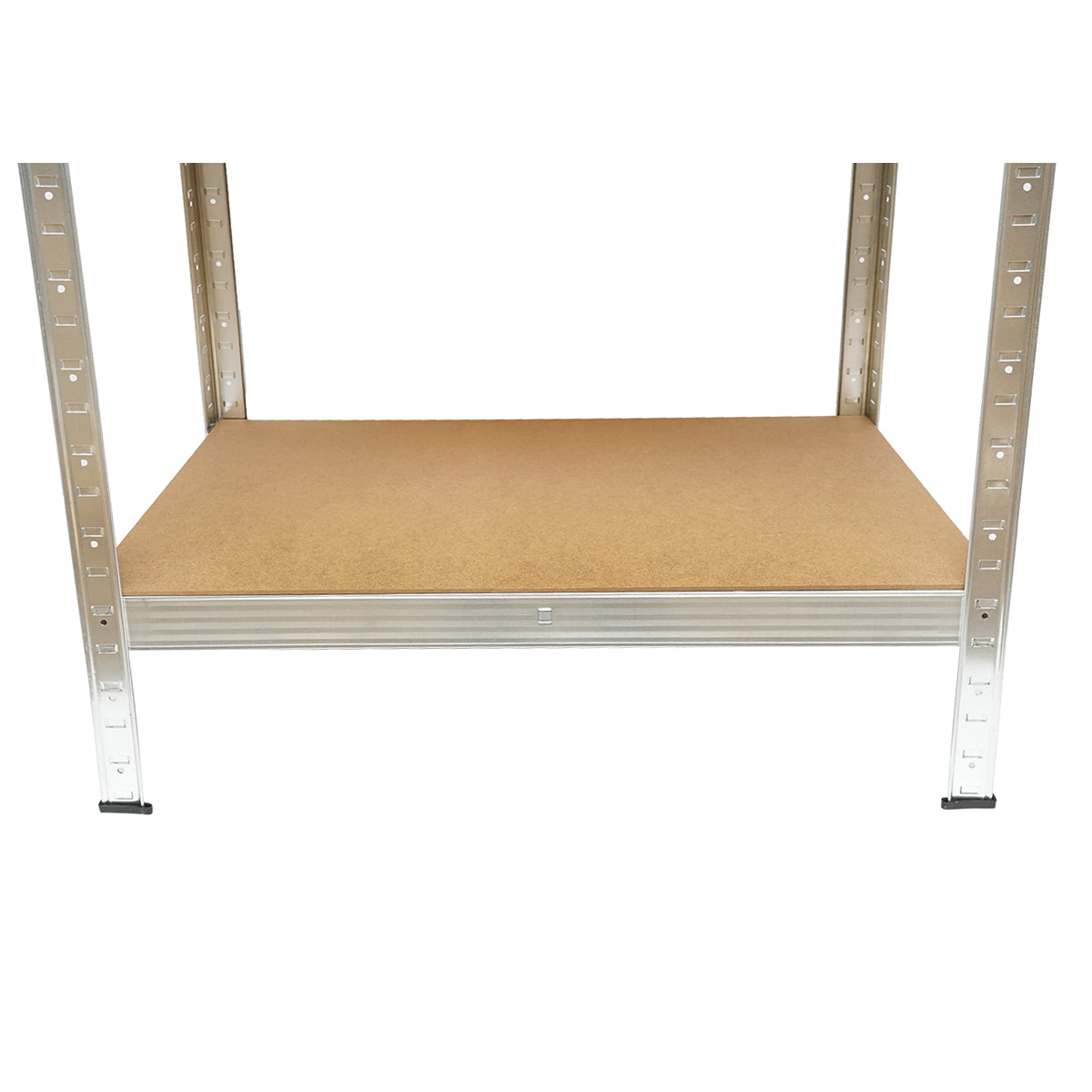 Salgó polc, fém polc, 4 MDF polccal, 144x70x40cm, 50kg/polc, csavarmentes szerelés Breckner Germany