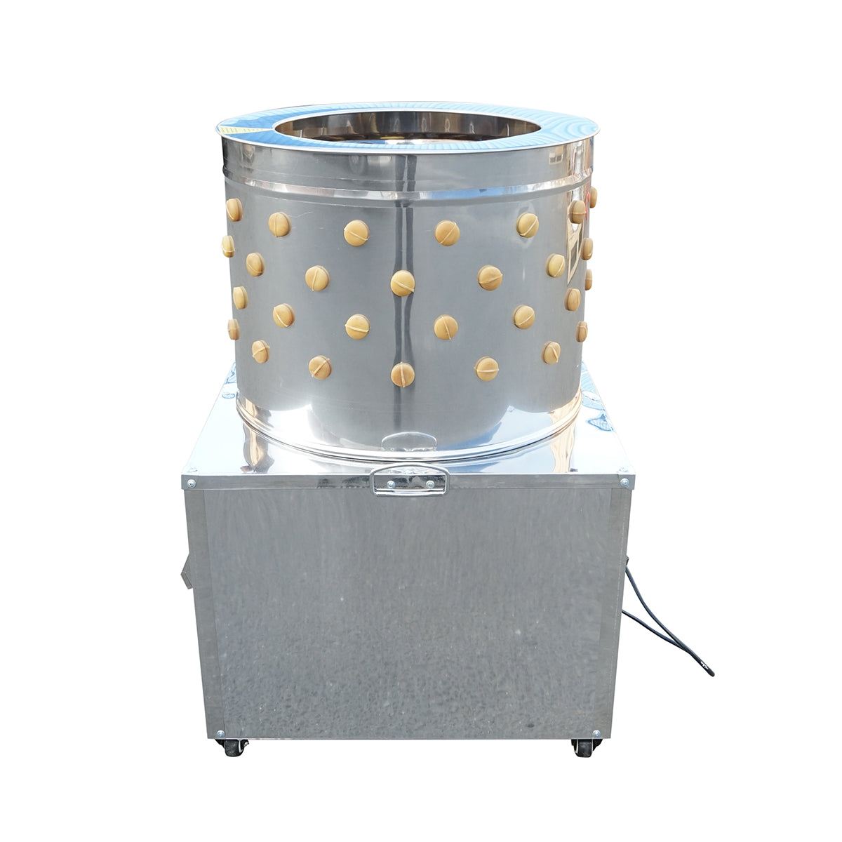 Rozsdamentes acél kopasztó gép, csirke pucoló,1500W, 220V max kapacitás 4 madár, 157 ujj, 180 r/min IP68