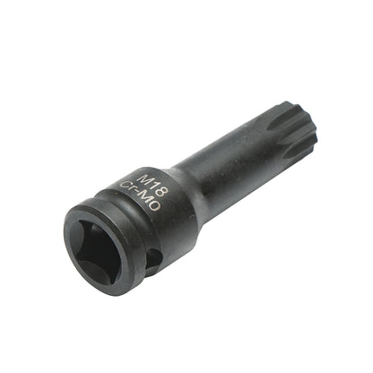 M18 spline ütőcsavarkulcs, 78 mm, 1/2" négyzetes Cr-Mo