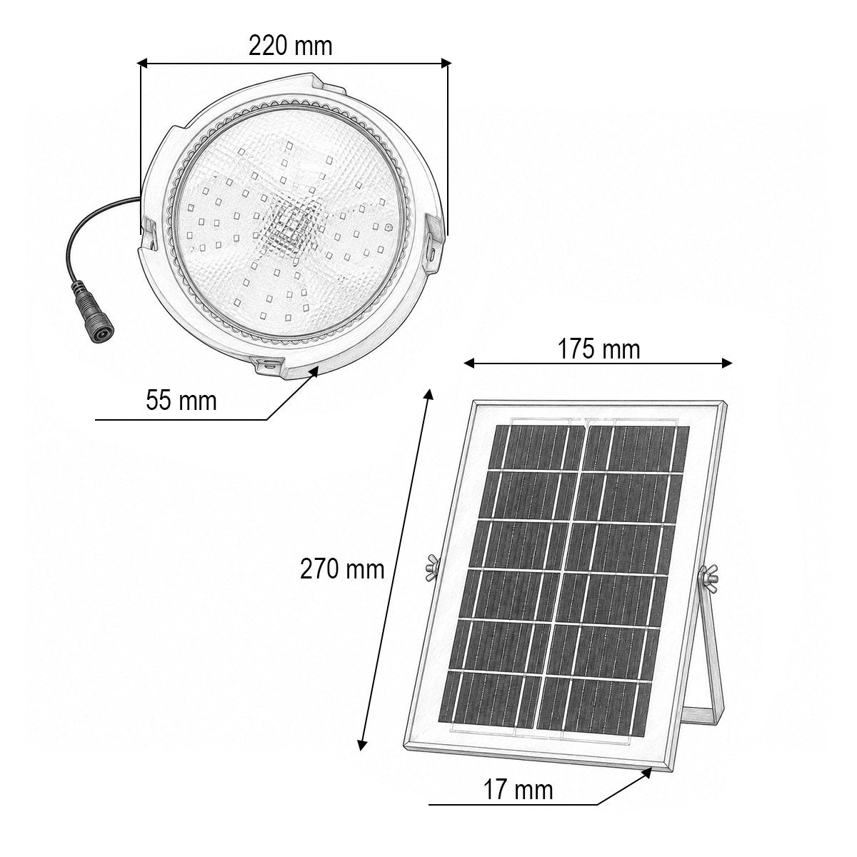 Napelemes LED reflektor 150W, 6500K 6W-os napelem panellel, 3600mAh akkumulátor, mozgásérzékelő és távirányító IP65 Breckner Germany