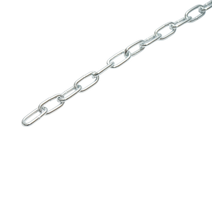 Elektroihorganyzott lánc 3.5x18x14mm DIN5685A 60m/tekercs műanyag dob