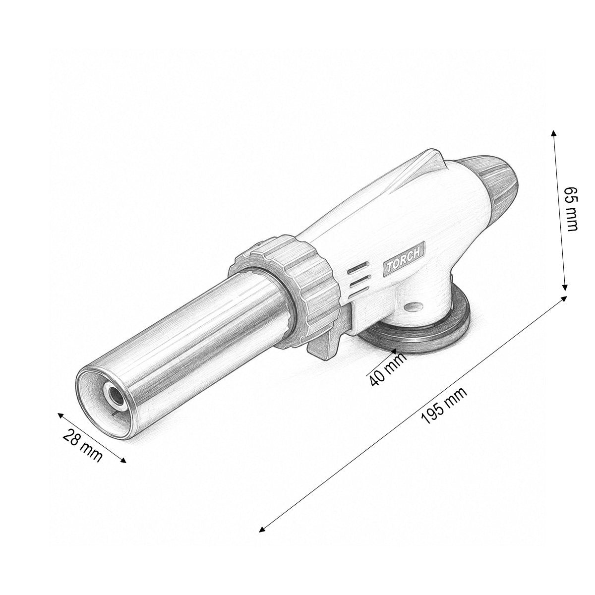 Gázégő fej spray butla, 360 fokos forgatás, piezo gyújtás, szabályozható láng 1300°C Master Torch