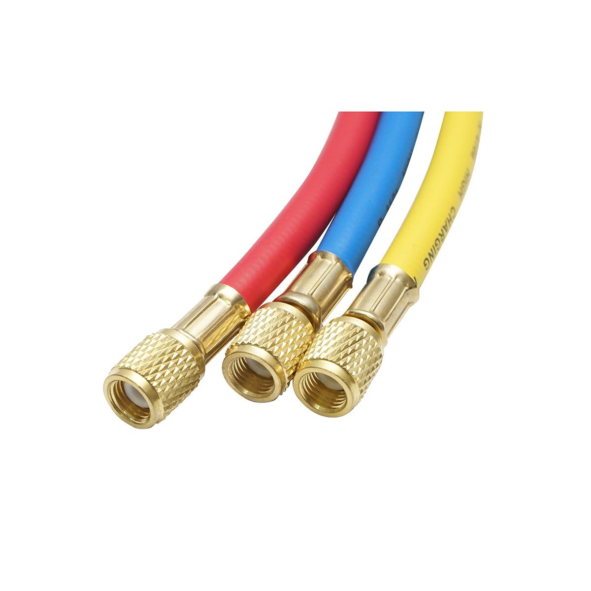 Tömlőkészlet 90 cm-es csappal 3 színű R-410a freon töltéshez