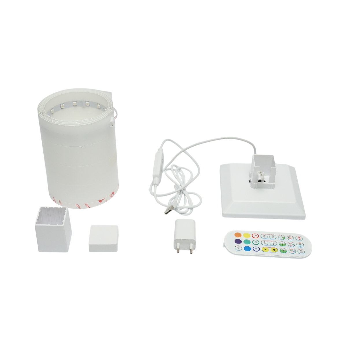 Dekoratív állólámpa LED RGB RGB RGB 4,8W dimmelhető 240lm, zenei üzemmód távirányítóval 1500x125x125mm IP20