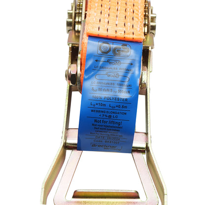 Teherszállító heveder 10mx50mm 5T (dupla racsnis ERGO) Breckner Germany
