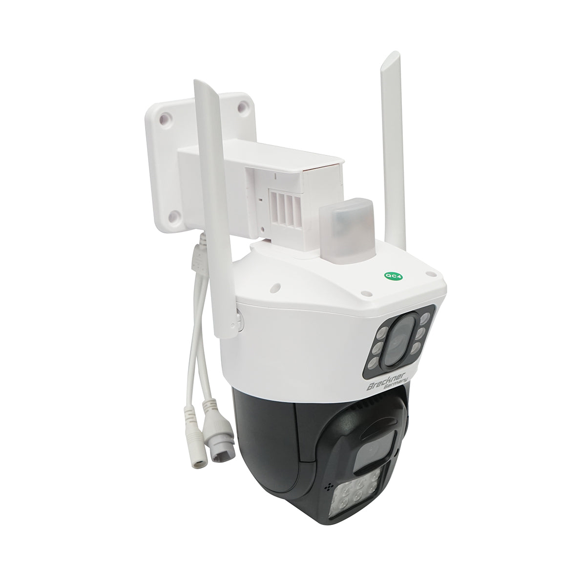 6 MP-os kettős lencsés megfigyelő kamera, WIFI P2P, 360 PTZ forgatás mozgásérzékelővel, sziréna, emberfelismerés, Google Assistant és iCSee alkalmazás