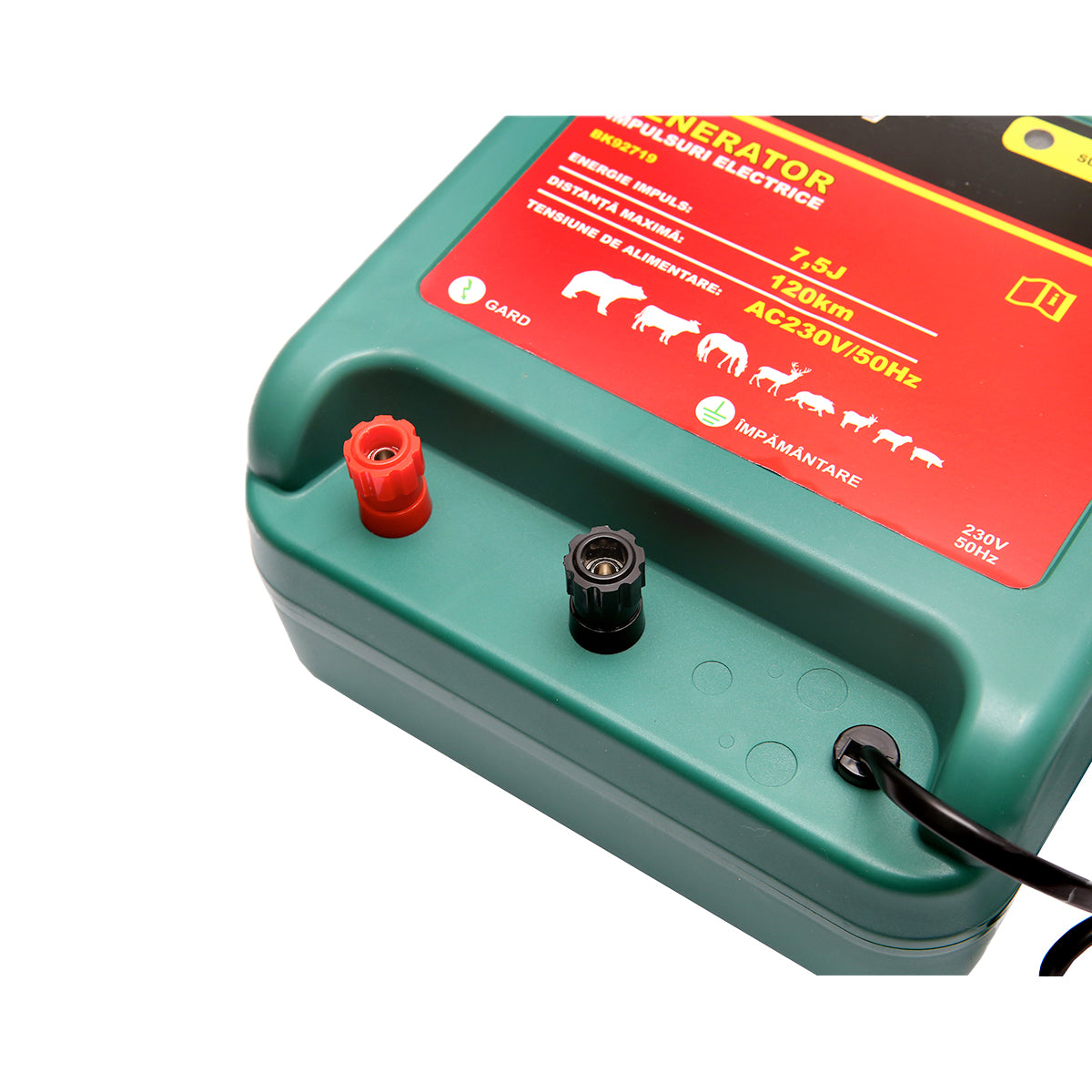 Impulzusgenerátor készülék AC230V/50Hz 7.5 Joule, 120km elektromos kerítéshez Breckner Germany
