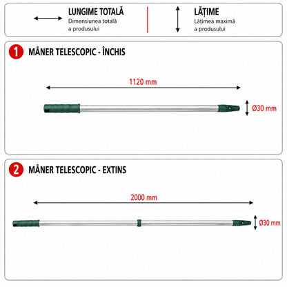 Breckner Germany teleszkópos festőrúd 112-200cm alumínium