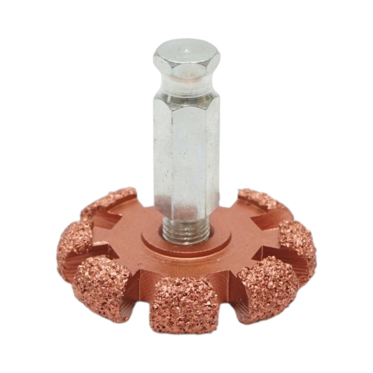 Csiszolókorong gumiabrazív 50x10mm, K36 szemcseméret, hatszögletű szár 3/8 inch