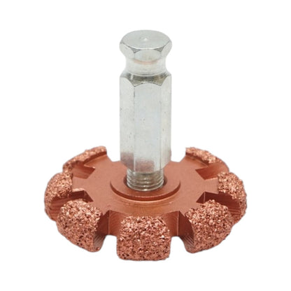 Csiszolókorong gumiabrazív 50x10mm, K36 szemcseméret, hatszögletű szár 3/8 inch