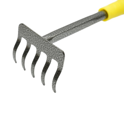 Crownman 5 fogas kerti gereblye szénacél 85x300mm, ergonomikus PP nyéllel