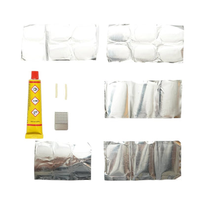 24 darabos gumijavító folt szett,  gumifolt, defektjavító, gumikhoz és belső tömlőkhöz 24x35mm, 25mm, 32x50mm + 1 db 20ml ragasztó tubus