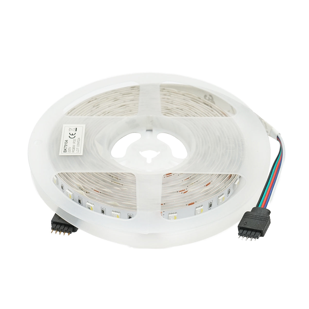 LED szalag 5050 12W/m RGBW, 12-220V tekercs 5m, 60 LED/m IP20 Breckner Germany
