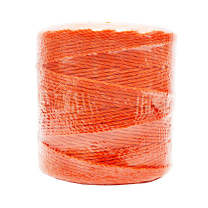 Narancssárga drót orsó 2.5mm be 2.5mm fém betét 3x0.15mm SS, ellenállás 7.4 Ohm/m, 500m elektromos kerítés Thor