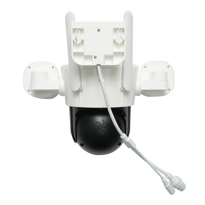 4 objektíves megfigyelő kamera, 3 16 MP objektív, WIFI 2.4GHz, 360 fokos PTZ forgatás mozgásérzékelővel, 10X zoom, riasztás, IR éjjellátó, emberérzékelés és IPC360 Home alkalmazás.