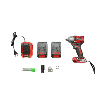 Ütvecsavarozó, légkulcs 1/2 inch 500W, 2 akkumulátor 21V, 4Ah Li-ion, LED, Brushless, 450Nm, 0-1800/2400rpm Breckner Germany