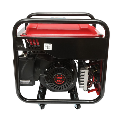 Hegesztőgép 160A elektromos generátorral 5KW/220V, 13 LE benzinmotorral, kézi indítással Breckner Germany