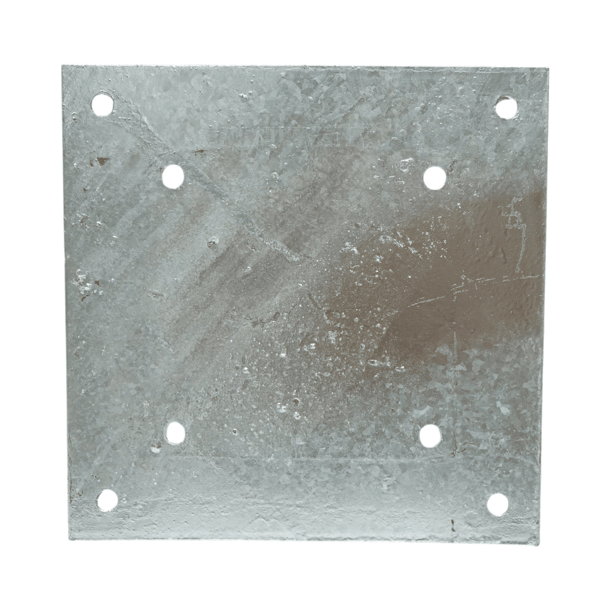 Négyszögletes tartóoszlop 141x141x150mm, 2mm vastag, horganyzott acélból