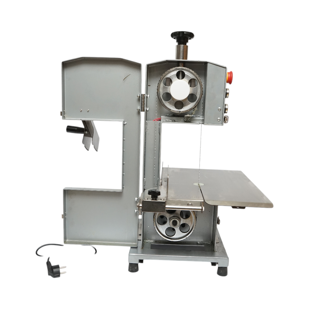 Elektromos hús- és csontszeletelő 850W, 220V, vágási sebesség 9,5 m/s, fűrészlap 1200mm