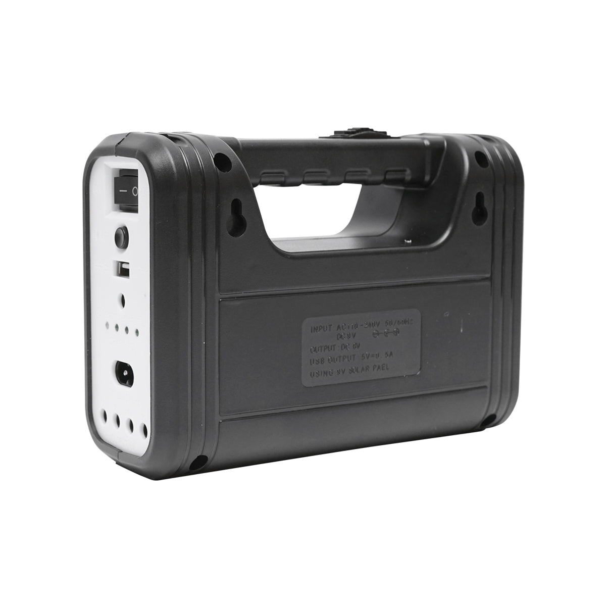 Hordozható LED világító készlet 3 izzóval / reflektorral, napelemmel és 6V, 3Ah akkumulátorral halászathoz, kempingezéshez GD-8017COB