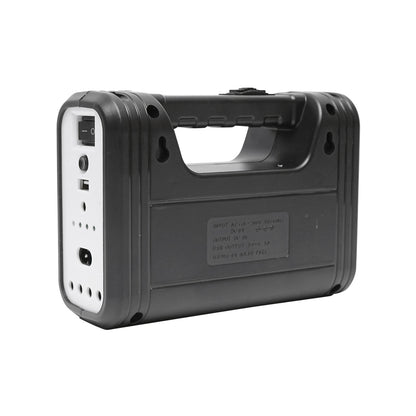 Hordozható LED világító készlet 3 izzóval / reflektorral, napelemmel és 6V, 3Ah akkumulátorral halászathoz, kempingezéshez GD-8017COB