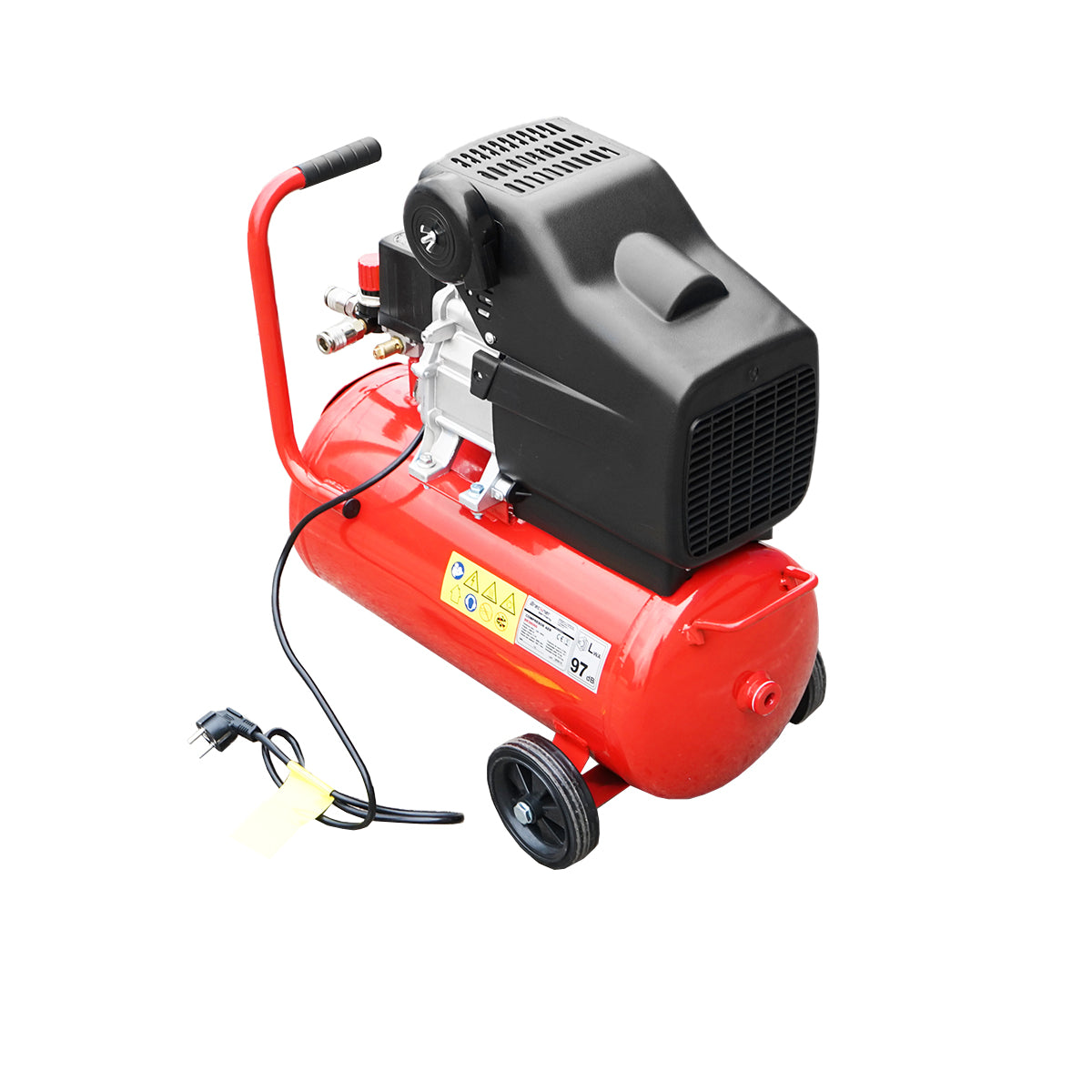 Kompresszor 24L légkompresszor teljesítmény 1.5kW/2CP maximális nyomás 8 Bar, szívólevegő térfogat 184L Breckner Germany