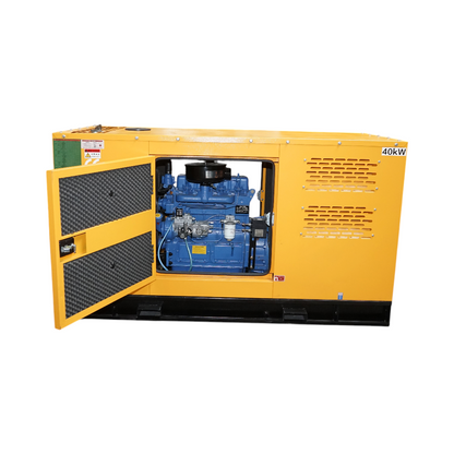 Háromfázisú hangszigetelt elektromos generátor 37.5KVA, 230/400V, Ricardo 38kW ZH4105D dízelmotor Breckner Germany