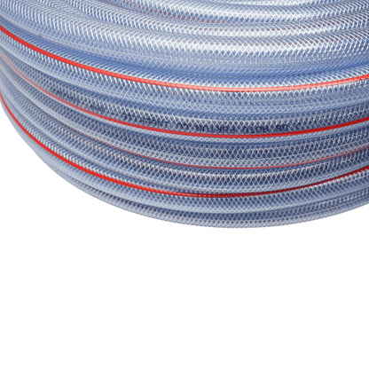 Átlátszó PVC kerti tömlő, slag, 3/4 inch (19mm), PN6 bar, 19x25mm fonott textilbetéttel 50m/tekercs INTENZÍV HASZNÁLAT