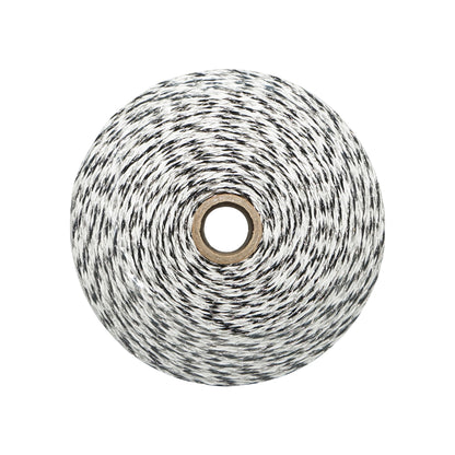 Fekete-fehér huzalszál 3mm 5x0.2mm rozsdamentes, 1x0.25 réz 0.4 Ohm/m, 500m elektromos kerítés Breckner Germany