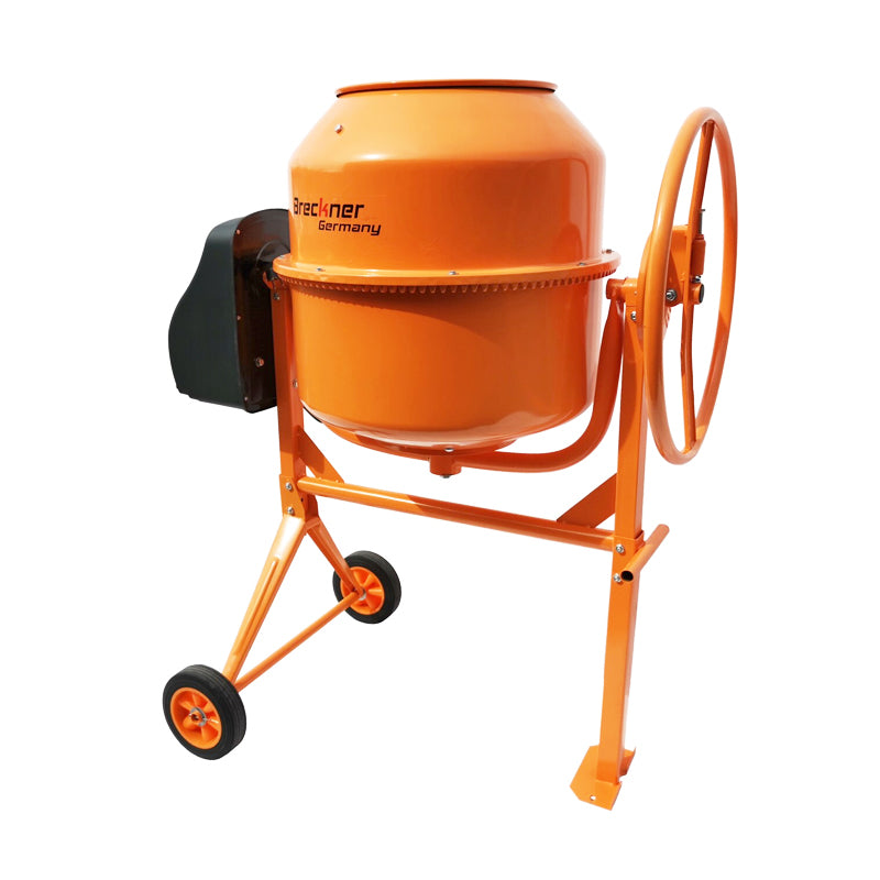 Betonkeverő 800W, térfogat 200L, öntöttvas fogaskerék és korona, 58Kg Breckner Germany