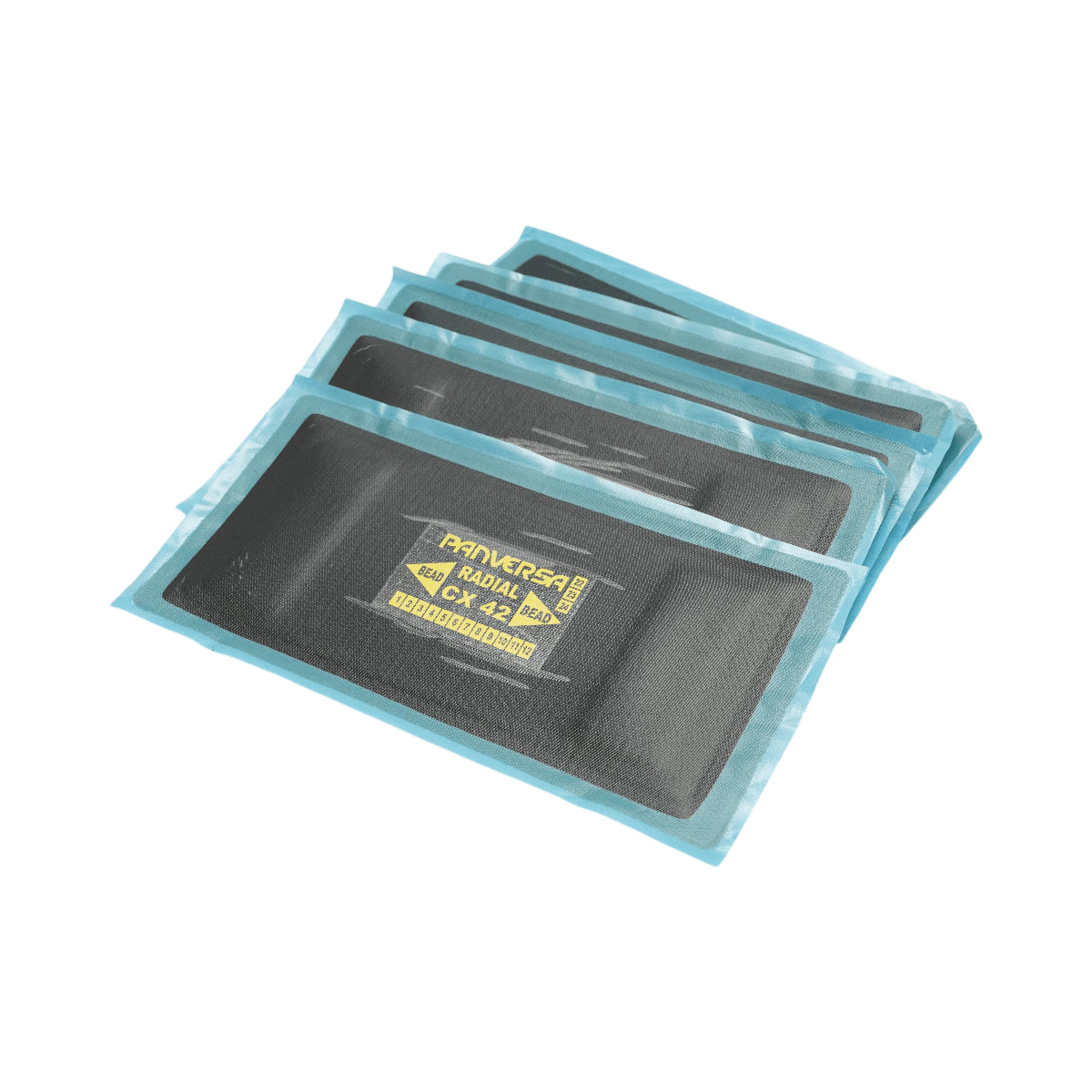 Radiális gumiabroncs vulkanizációs javítófoltok 122x252mm CX-42 Panversa