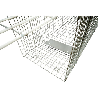Robusztus fém ketreccsapda vadállatok befogására 78x30x32cm