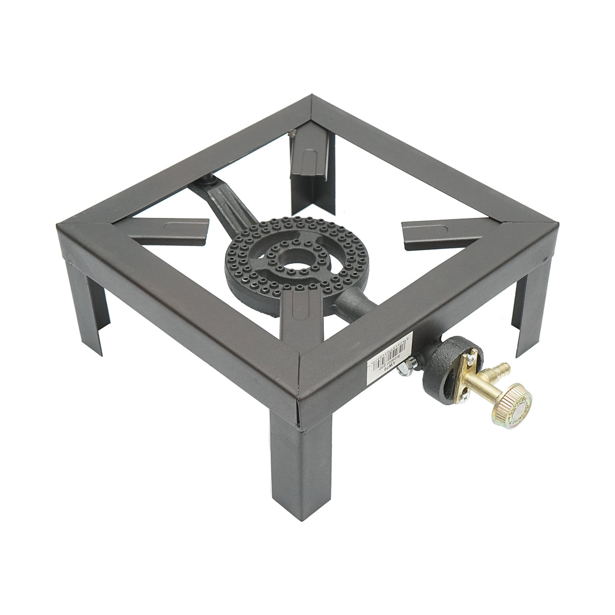 Pirostrie, négyzet alakú gázégő 4 lábbal 250x250x100mm