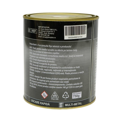 Breckner Germany 3 in 1 rozsdagátló zománcfesték fehér matt fém felületekhez 750g, közvetlenül a rozsdára, vízalapú