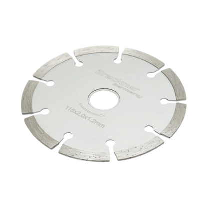 Szegmentált gyémánt vágótárcsa 115x1.8x22.23mm, száraz vágás betonhoz, kőhöz, téglához Breckner Germany