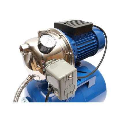 Víznyomásfokozó, hidrofor, 550W 220V, áramlás 40L/min, H42m, tartály 24L, fordulatszám 2860 r/min AUTOJS80 Breckner Germany