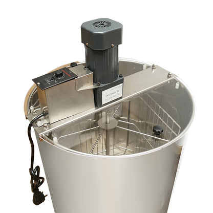 220V-os elektromos méhészeti centrifuga, pörgetőgép, rozsdamentes acél mézkiemelő 4 kerettel