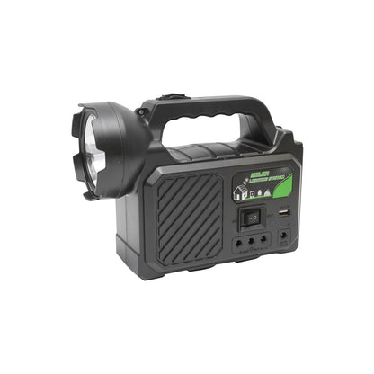 Hordozható LED világító készlet 3 izzóval / projektorral, napelemmel és 3,7V, 5500Ah akkumulátorral a halászathoz, kempingezéshez GD-P30