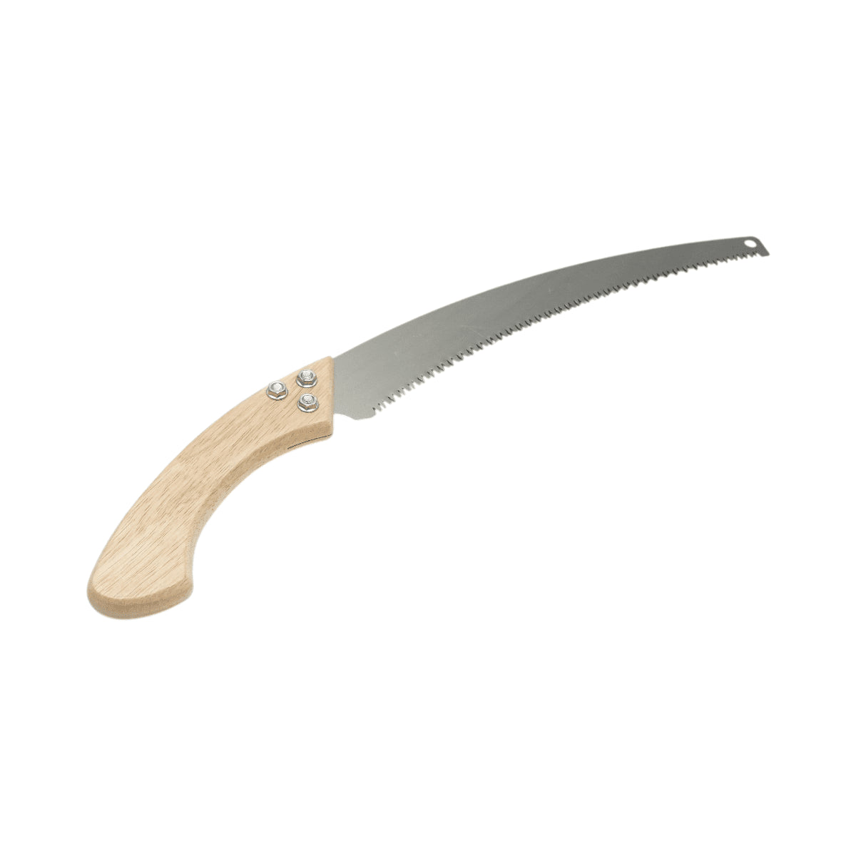 Kerti kézifűrész 350mm, védőburkolat, hajlított acél penge, fa nyél