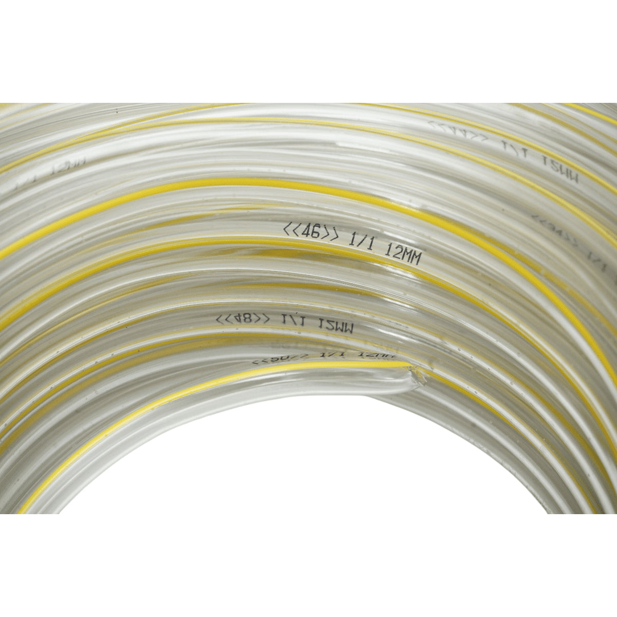 Átlátszó PVC kerti tömlő, slag, 1/2 inch (12mm), PN1,5 bar 50m/tekercs