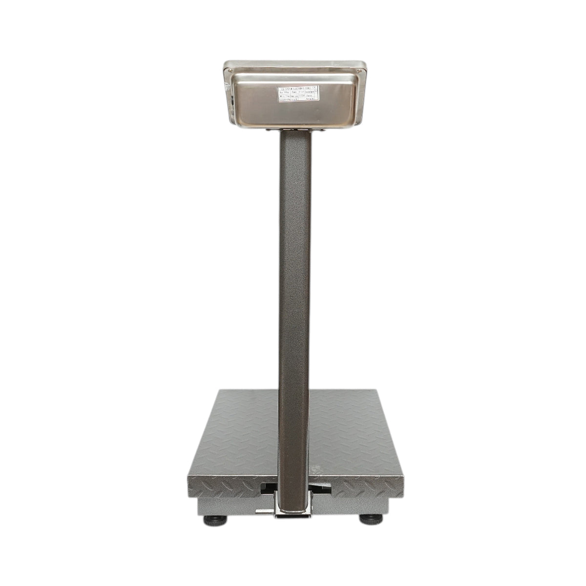 700kg-os elektronikus padlómérleg platformtípus 600x450mm összecsukható karral, LCD kijelző
