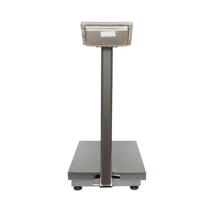 700kg-os elektronikus padlómérleg platformtípus 600x450mm összecsukható karral, LCD kijelző