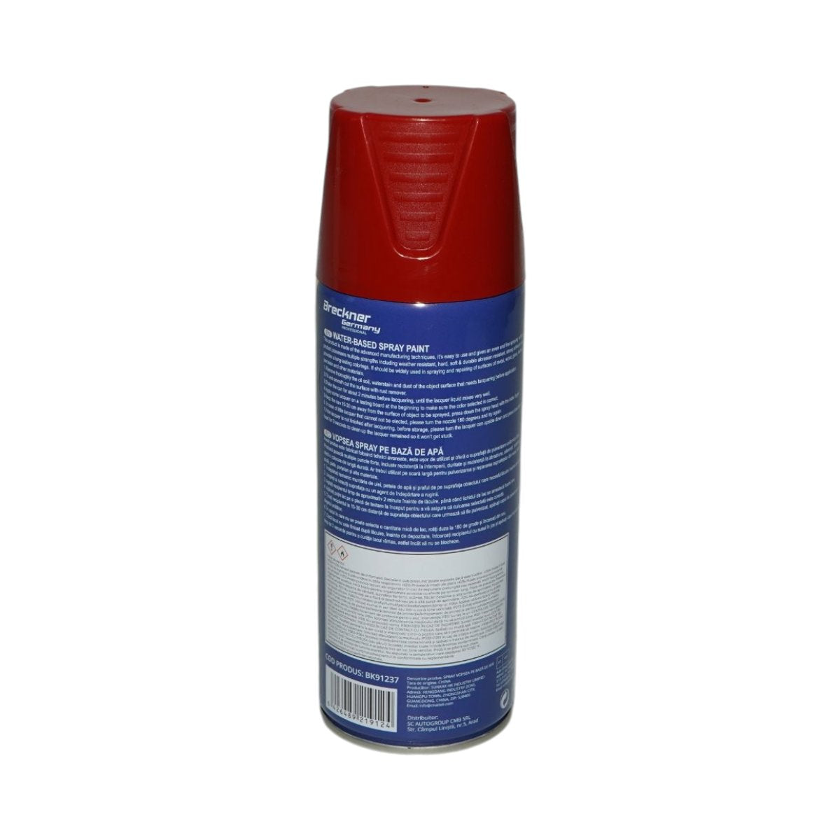 Spray festék piros 270 vízalapú 450ml Breckner Germany