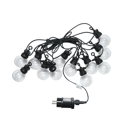 Kültéri LED világítási rendszer 12 aljzat, kábel 6m, 220V IP44 Breckner Germany